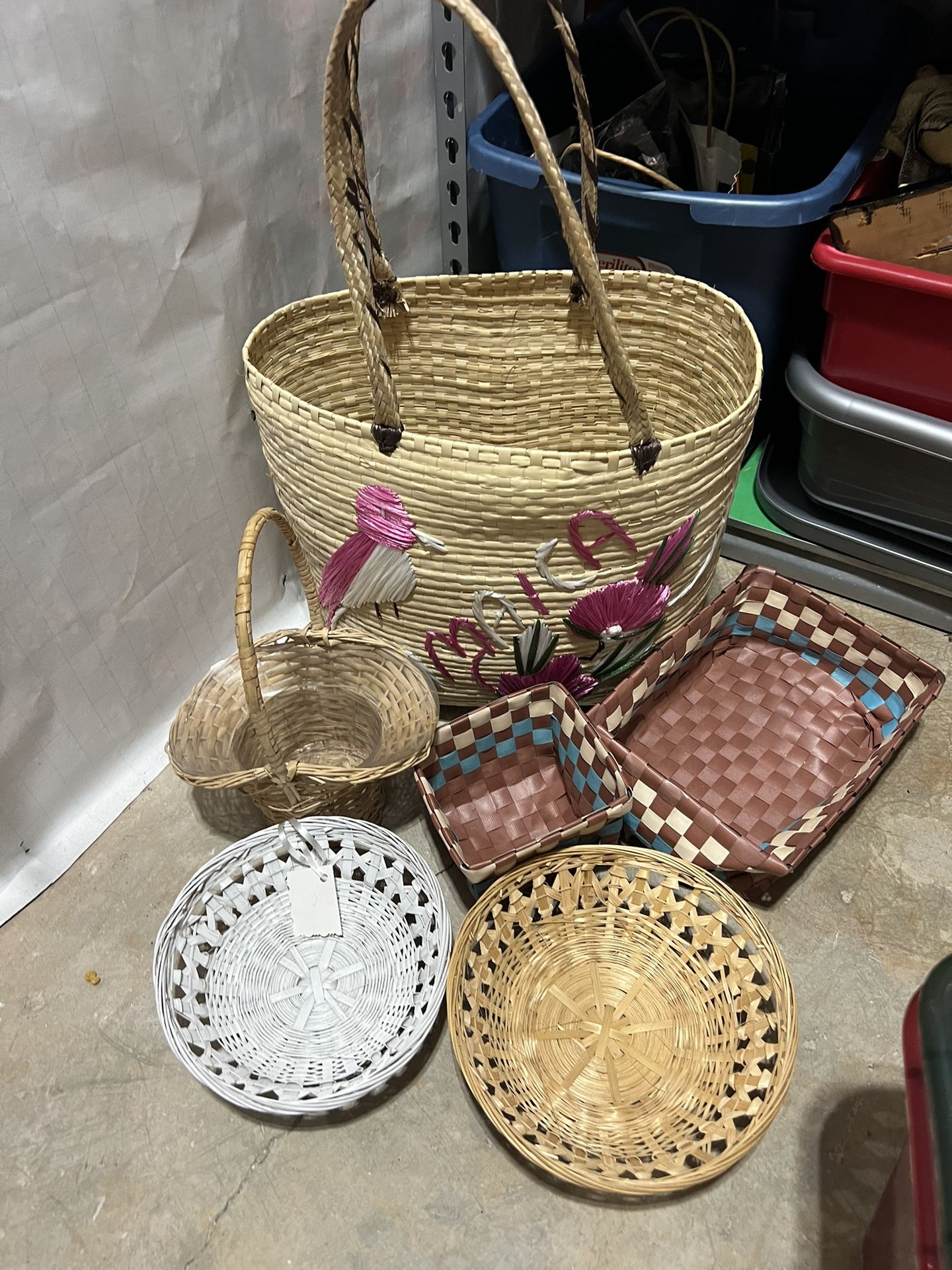 Wicker Basket Set Take All For $10