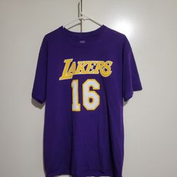 Vintage Los Angeles Lakers Pau Gasol NBA Shirt, Mens Sz Large $25, Pls Read Description!