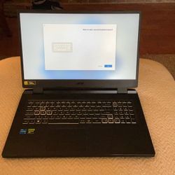 Acer Nitro 17.3" 144Hz Gaming Laptop - Intel Ci5 - 8GB RAM - 512 SSD - NVidia RTX3050 GPU - Black (AN517-55-51DQ)