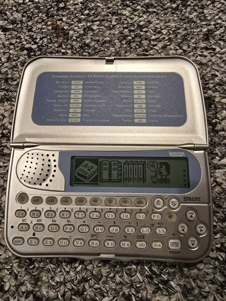 Digital Electronic Handheld Language Teacher EFR630T English French Russian WORK