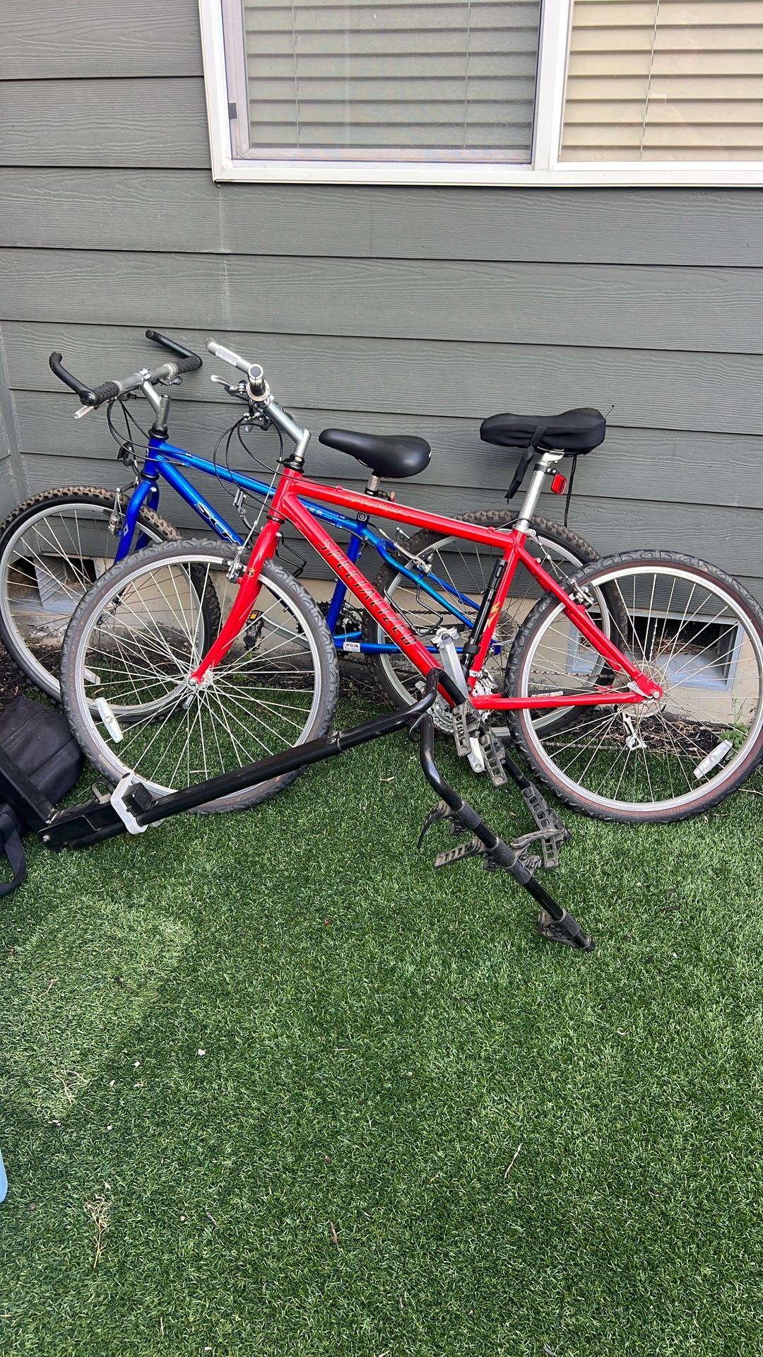 2 Bikes And Bike Rack