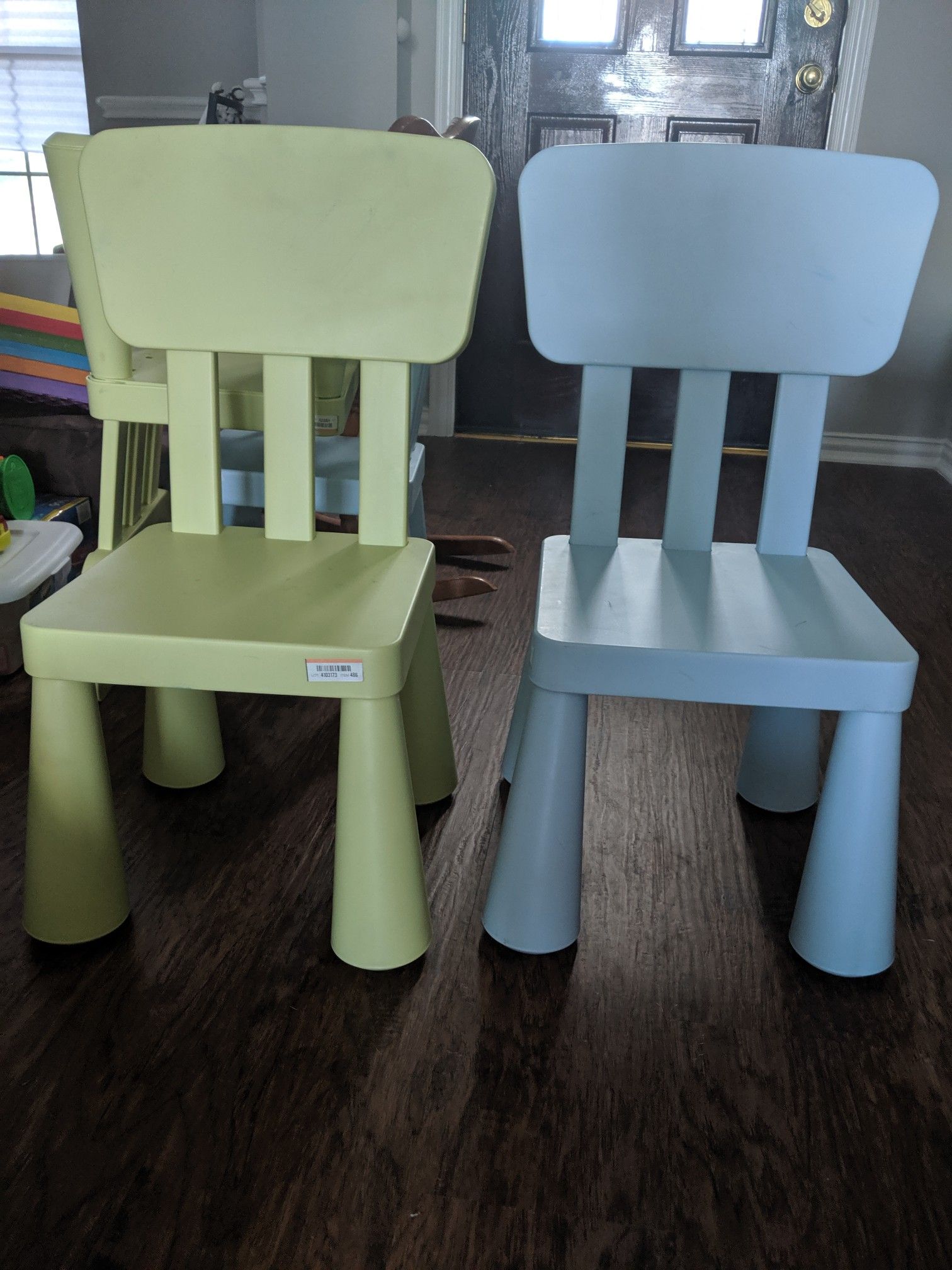 4 Ikea kids chairs