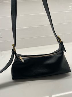 Black designer handbag