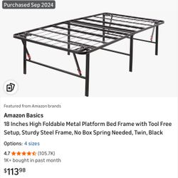 Twin Bed Frame 18 Inch 
