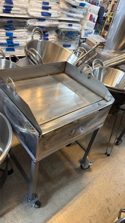 Taquero Acero Inoxidable / Stainless Steel Flat Top 24”x20”
