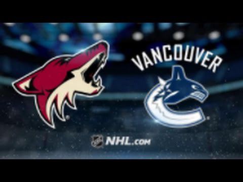 Phoenix coyotes vs Vancouver Canucks
