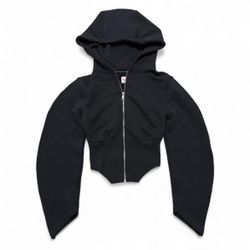 Bye Bambi black corset Jasmine Zip Jacket