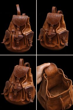 Handmade Genuine Leather Backpack – Like New