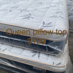 😴Mattress🥱 ✨Pillow top ✨12” inches tall 💥Queen $199 💥Full $180 💥Twin $150 💥King $330 💥Cal king $330 💥Delivery available🚛