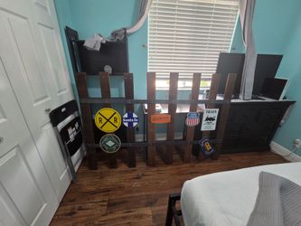 Train track wall art