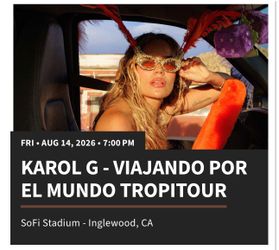 Karol G Concert Tickets
