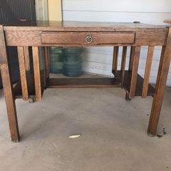 Old Desk With Mirror 