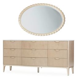 Malibu Crest Blush Dresser with Mirror