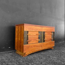 Beautiful MCM Heywood Wekfield Dresser With Reimagined Twist