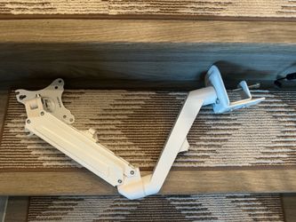 White Monitor arm desk mount