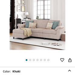 Beige Khaki Ivory Couch 