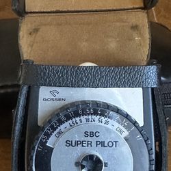 Vintage Gossen Super Pilot SBC Handhled Photography Exposure Light Meter w/ Case