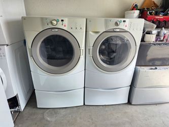 LARGE CAPACITY WHIRLPOOL WASHER & DRYER WITH 30 DAYS WARRANTY! DELIVERY AVAILABLE!