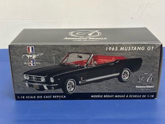 Ertl American Muscle 1965 Ford Mustang GT BLACK 1:18 NIB Die cast car