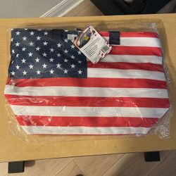 American Flag Insulated Tote Bag