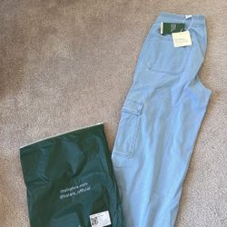 Halara Wide Leg Stretchy Jean With Cargo Pockets Sized Medium Petite