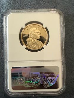 Sacagawea Dollar Coin NGC Slabbed