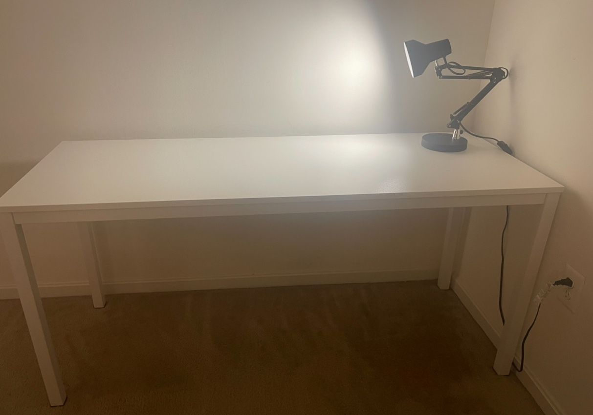 White Office Desk