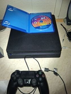 Sony PS4 Slim Console with Controller and NBA 2K24