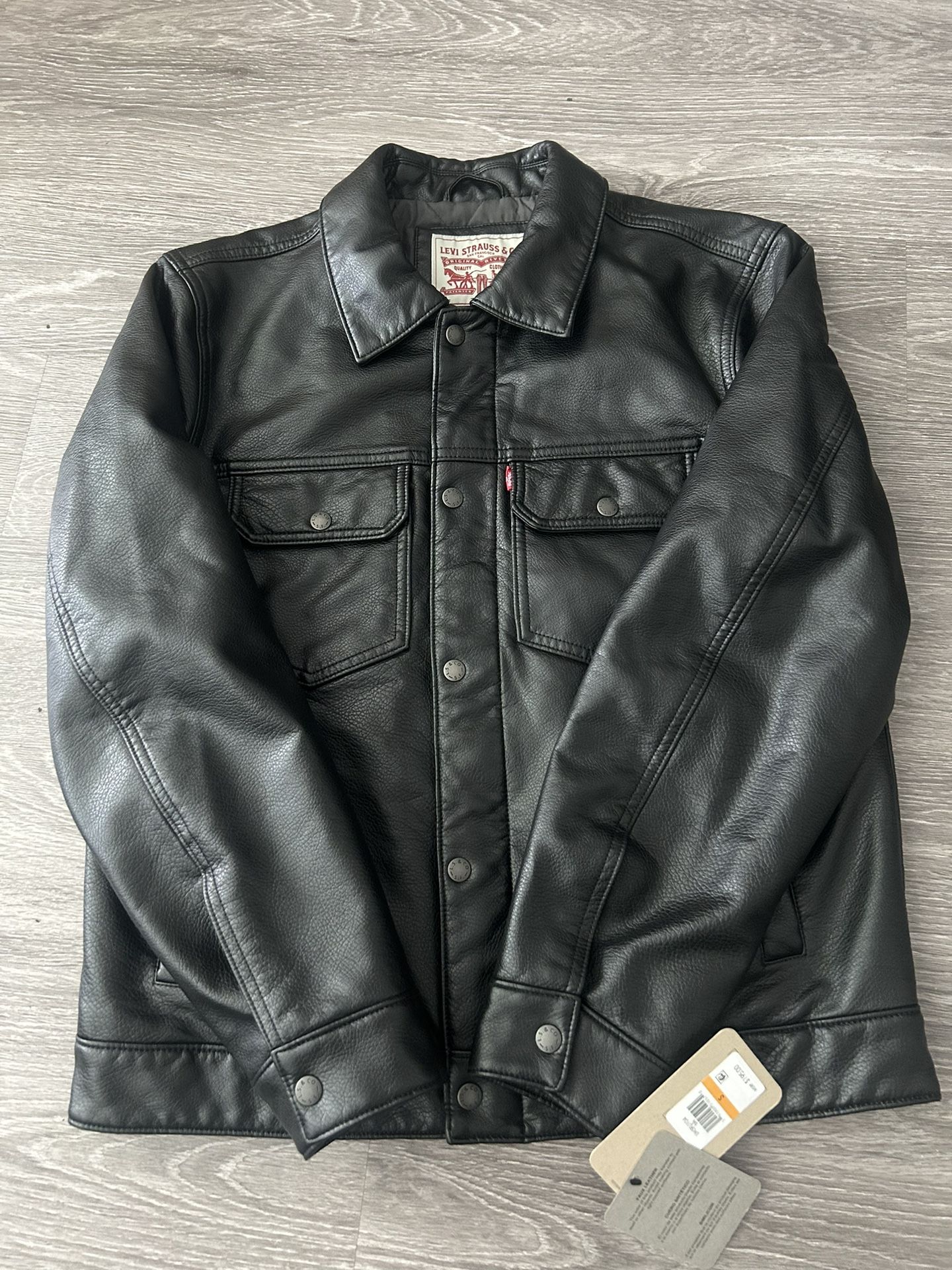 Levi’s Leather Jacket Black Size Small And Med