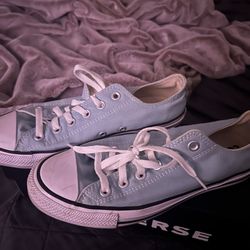 Converse Baby Blue Low Tops 