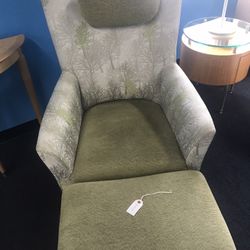 Paul Brayton Design Chair and footstool