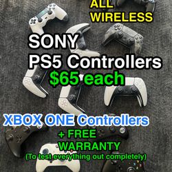🎮 Sony PS5 / PS4 & Xbox One Controllers 🔥 Wireless • Tested • Warranty Included 