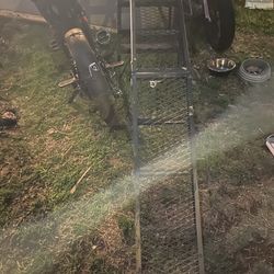 7 foot long steel loading ramp expanded metal to