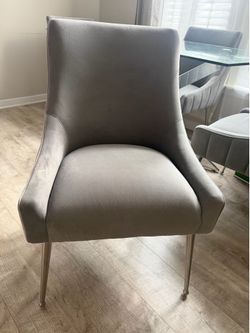 Grey dining room chairs
