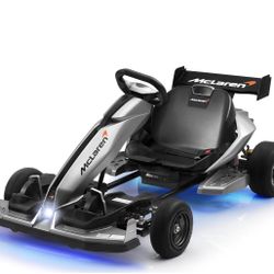 C/66  48V Go Kart with Top Speed 15 MPH, Licensed McLaren Drift Kart for Teens 14+ w/Handbrake and 3-Speed Transmission, Electric Go Kart w/Adjustable