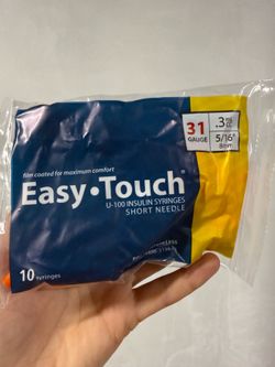 Easy touch Insulin Syringes 0.3cc 5/16” 8mm / 10 in pack