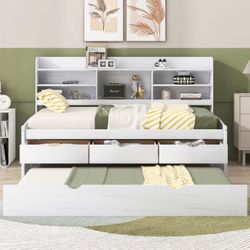 Twin Bed With Trundle 