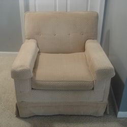 Upholstered Cream Arm Chair