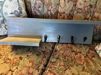 Hanging gray wood 20” shelf