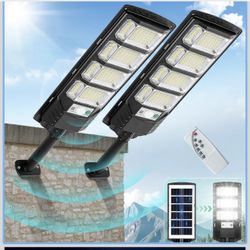 2 Pack Solar Street Lights Outdoor
