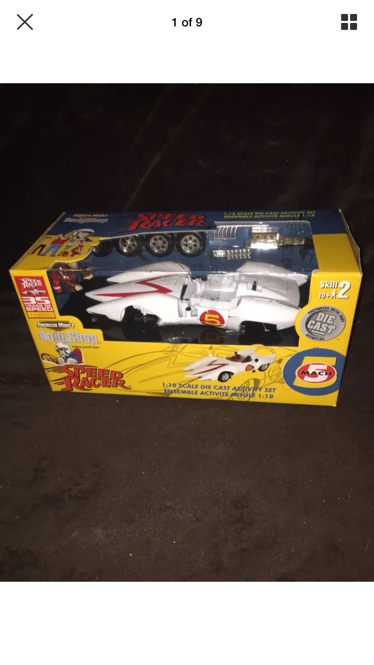 1/18 scale Ertl american muscle Speed Racer Mach 5 Body Shop New In Box