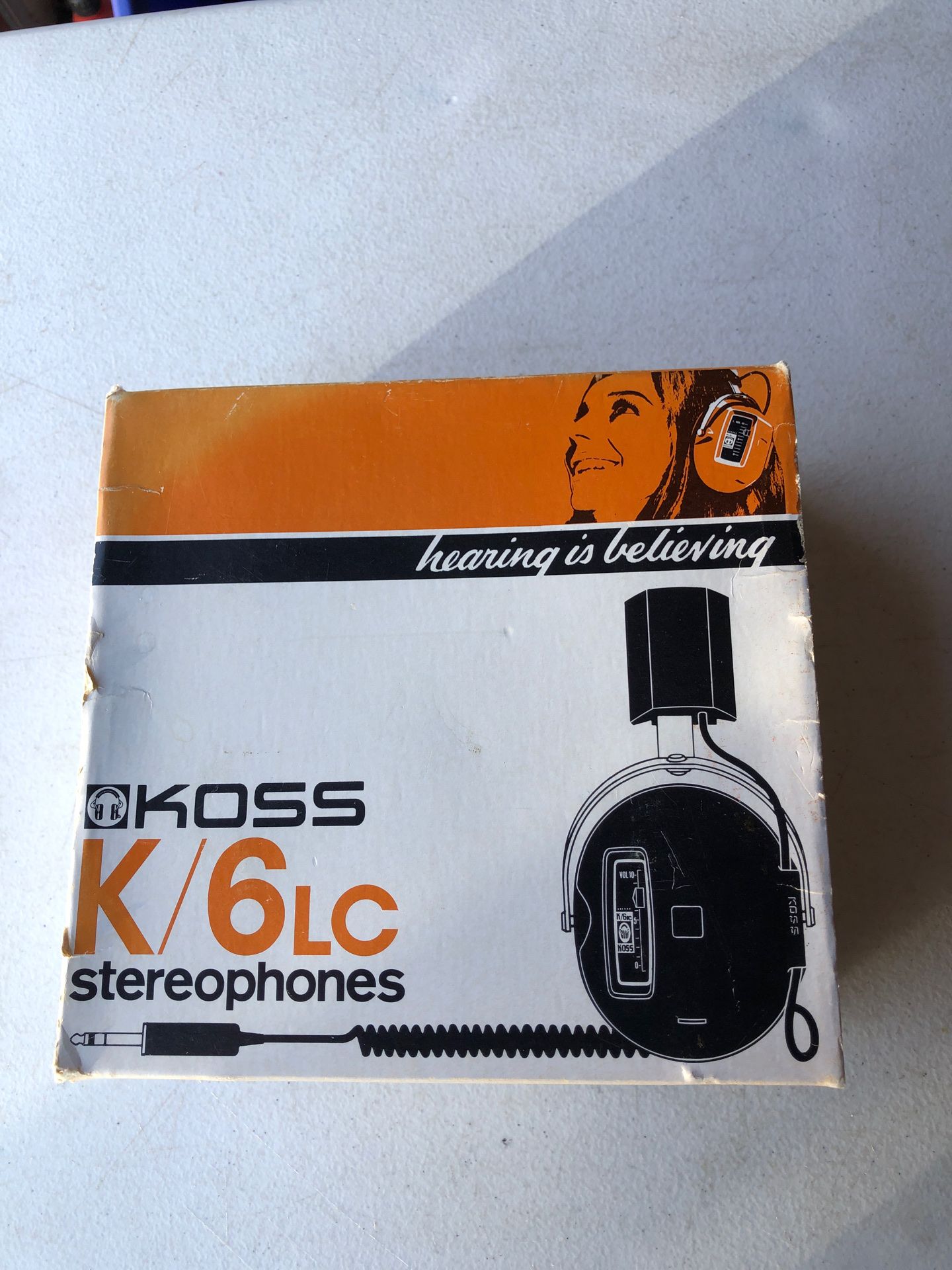 Koss K/6LC stereo vintage headphones brand new