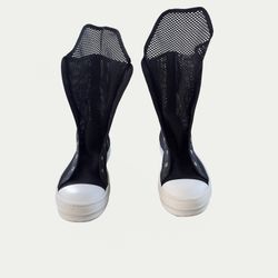 Rick Owens DRKSHDW Mesh Ramones Boots Black Size 44 / US 11