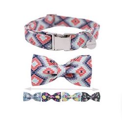 DogWong Dog Collar with Bow size S