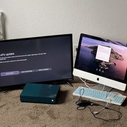 Roku Tv, Xbox One, iMac desktop