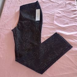 Calvin Klein Snake Print Stretch Jegging Pants Skinny Women Size 10 NWT
