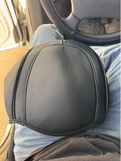 2 Large Velcro Leather Headrests