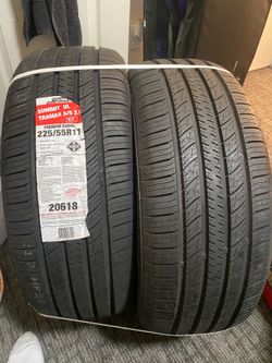2 Brand new tires