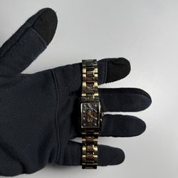 Bulova Classic Diamond Accent Our Lady of Guadalupe Gold-Tone