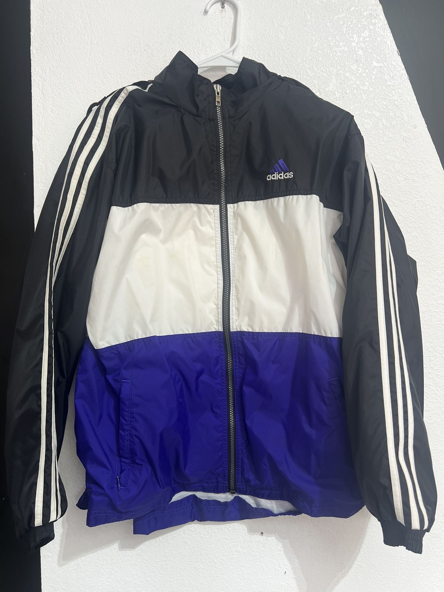 Adidas 90s Windbreaker Woman’s Xl Y2K Vtg Jacket 